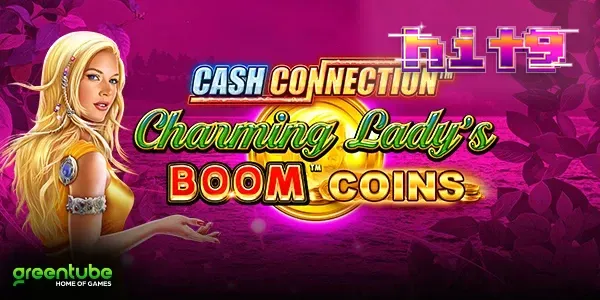 Tampilan visual dari mesin slot Cash Connection Charming Lady's Boom Coins